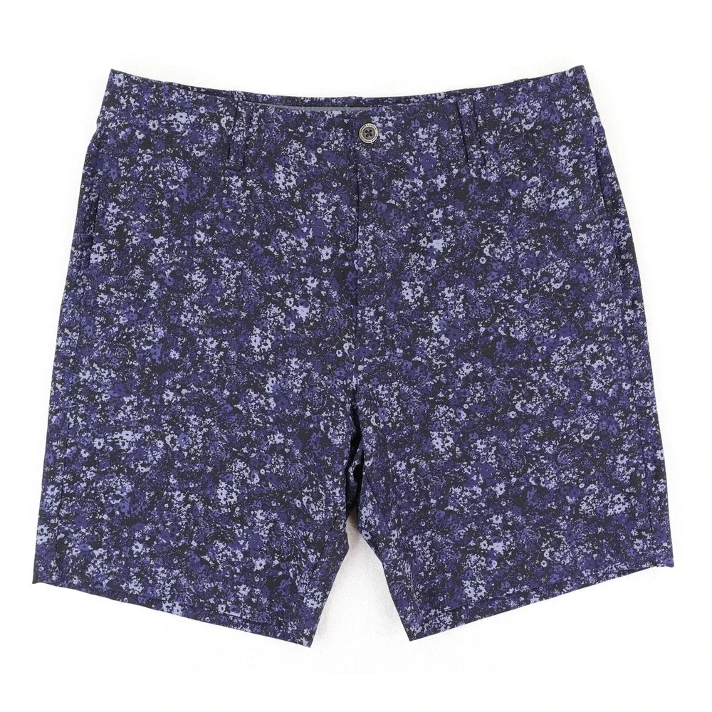 Under Armour Drive Printed Shorts Mens 34 Blue Floral 9